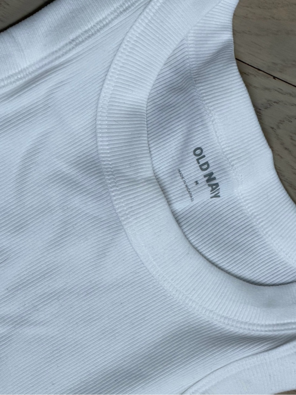 Old Navy White Ribbed Tank Top for Kids - Picture 2 of 2